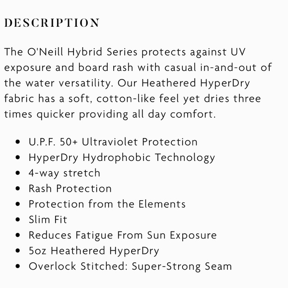 NWT O’Neill hybrid series slim fit shirt sz XL - Picture 5 of 5